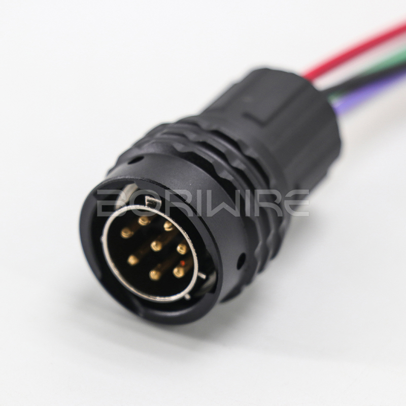 8针防水汽车线束组装连接器电线定制