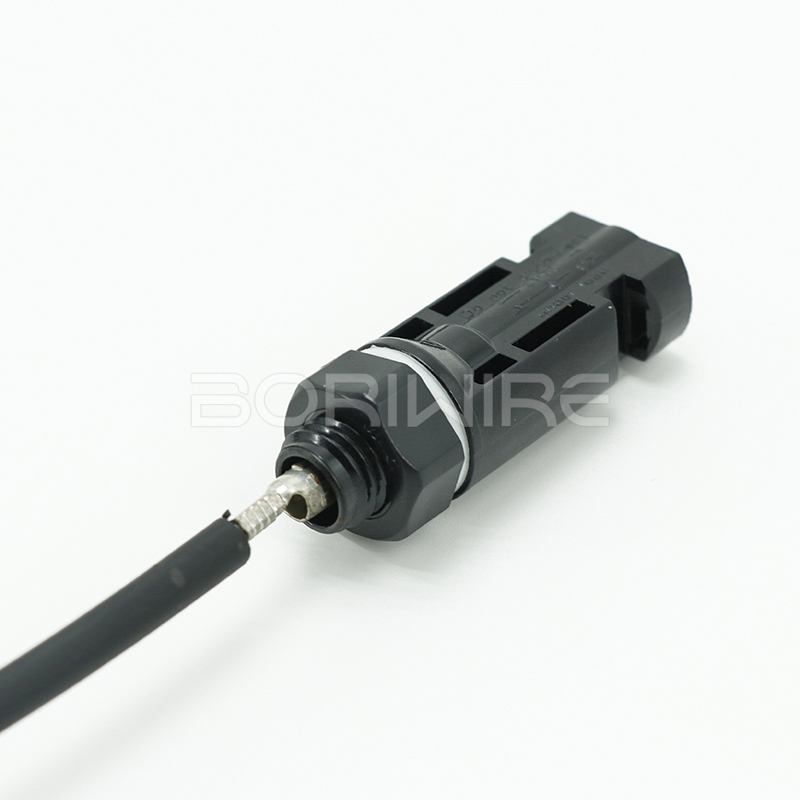 线束制造工厂定制1500V 30A公、母连接器线束，用于太阳能光伏板配件
