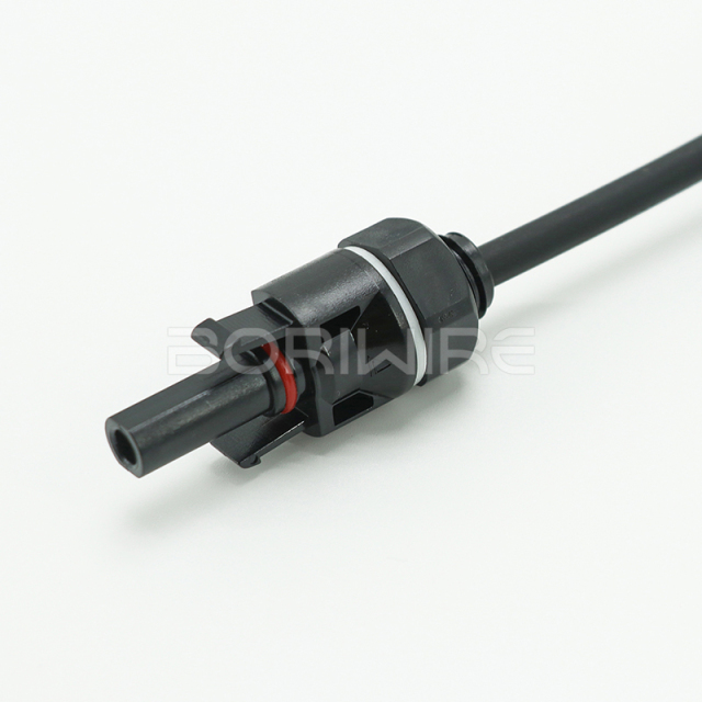 线束制造工厂定制1500V 30A公、母连接器线束，用于太阳能光伏板配件