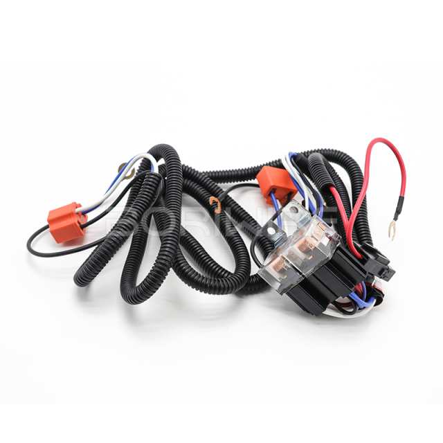 定制汽车线束 汽车喇叭继电器线束 定制汽车大灯照明线束