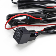 定制 H4 防水线束一拖二 HID 气体灯改装汽车远近伸缩可变光束