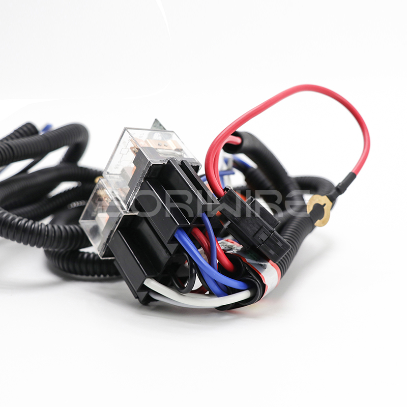 定制汽车线束 汽车喇叭继电器线束 定制汽车大灯照明线束