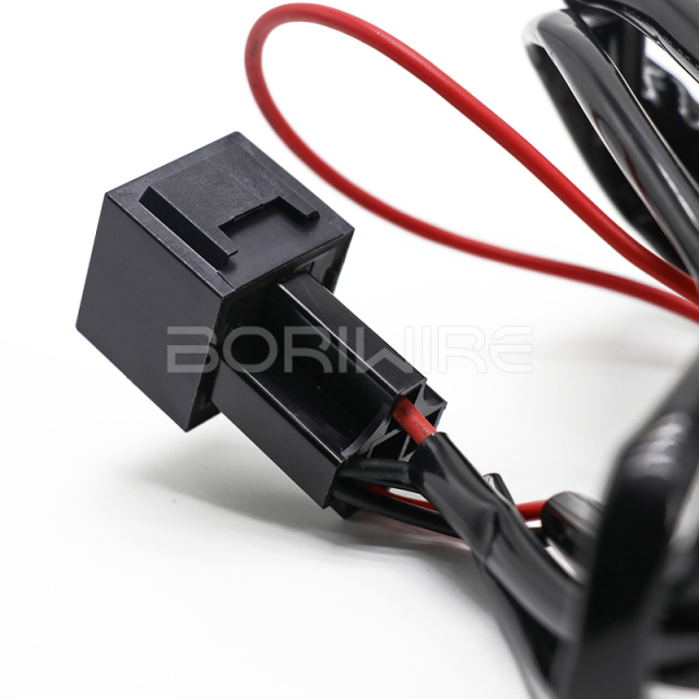 定制 H4 防水线束一拖二 HID 气体灯改装汽车远近伸缩可变光束