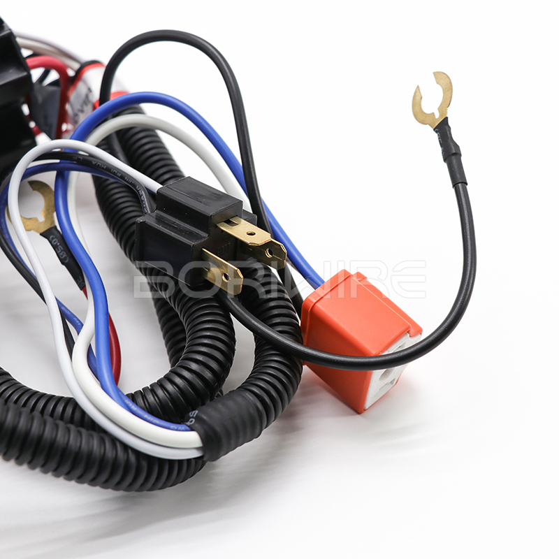 定制汽车线束 汽车喇叭继电器线束 定制汽车大灯照明线束