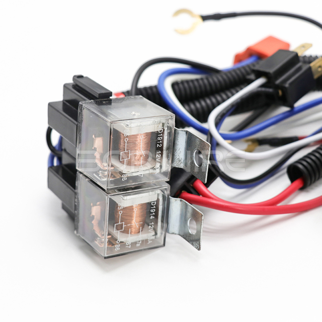 定制汽车线束 汽车喇叭继电器线束 定制汽车大灯照明线束