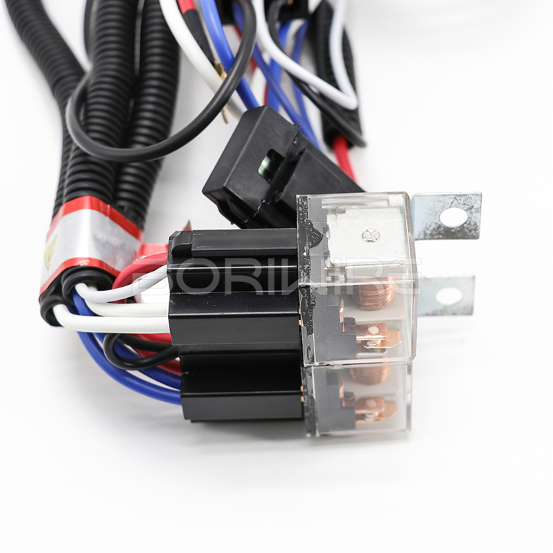 定制汽车线束 汽车喇叭继电器线束 定制汽车大灯照明线束