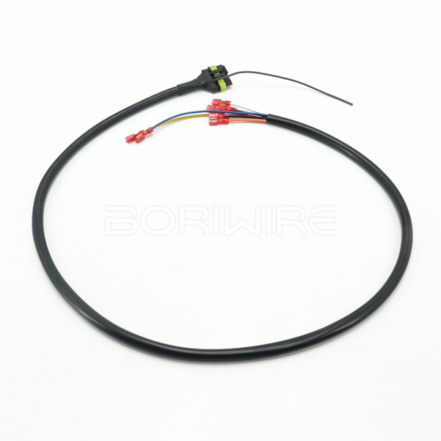 OEM 6P 母连接器汽车配线电缆带收缩管