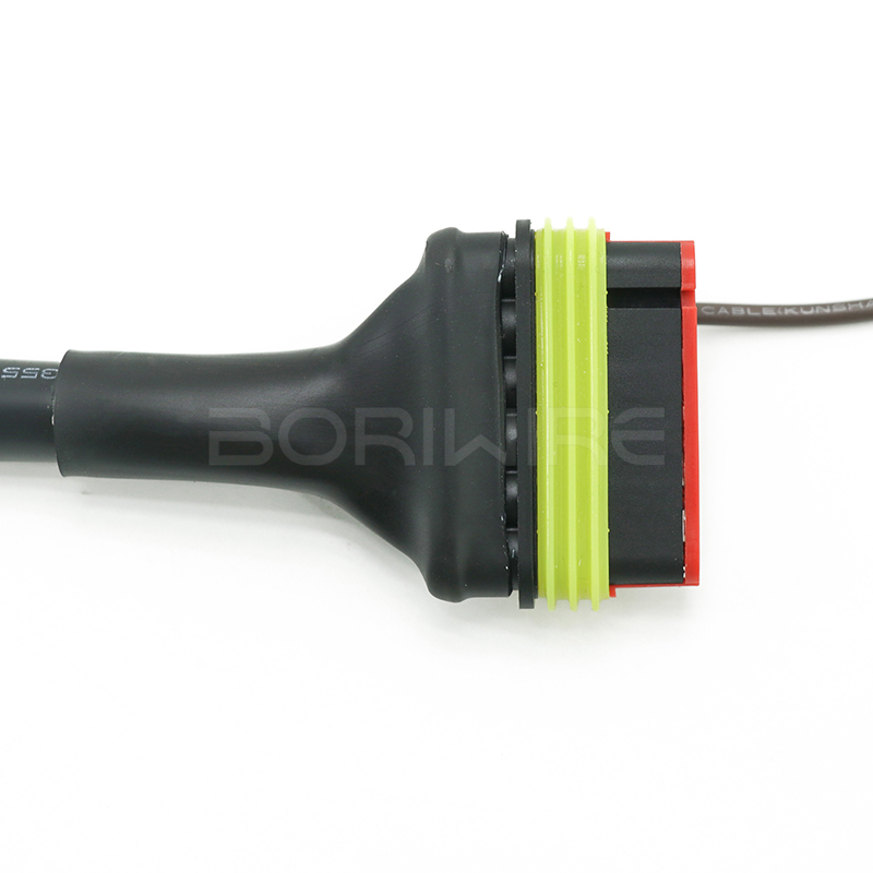 OEM 6P 母连接器汽车配线电缆带收缩管