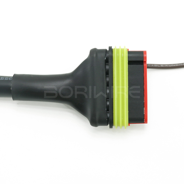 OEM 6P 母连接器汽车配线电缆带收缩管