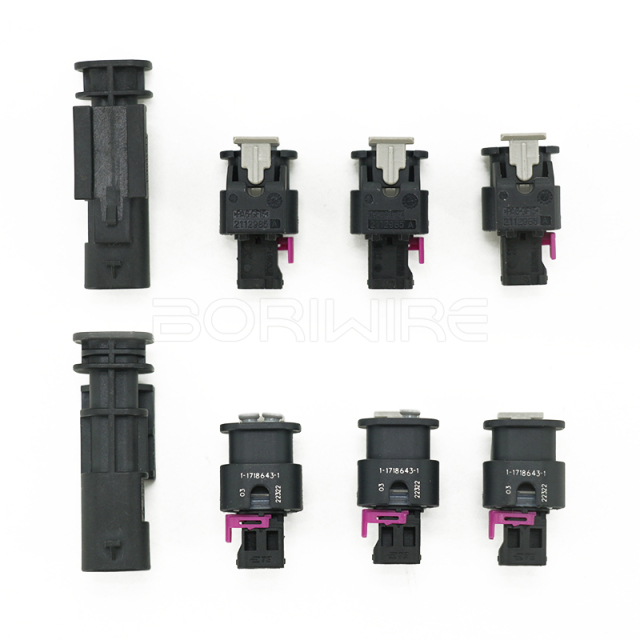 1-1703499-1 汽车碰撞传感器插头 2 针汽车连接器 1-1718643-1