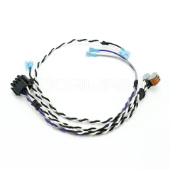 3 Pin Connector 1-350766-9 to VH3.96-2P Internal Connection Wires Twist Wiring Harness with Round Terminal