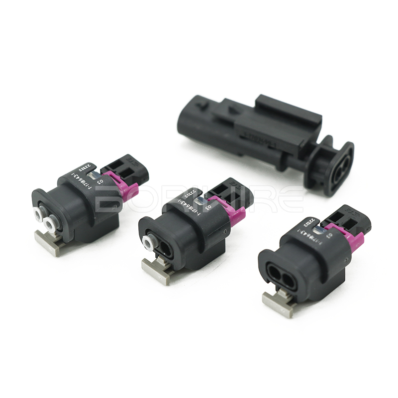 1-1703499-1 汽车碰撞传感器插头 2 针汽车连接器 1-1718643-1