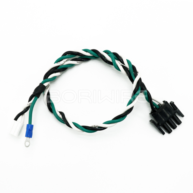 3 Pin Connector 1-350766-9 to VH3.96-2P Internal Connection Wires Twist Wiring Harness with Round Terminal