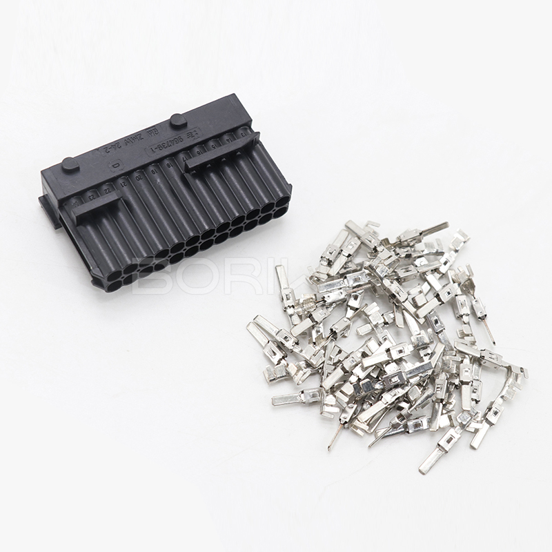 24Pin Male Connector 964739-1 and Female Connector 967558-1 with Terminals and Rubber Seals Set