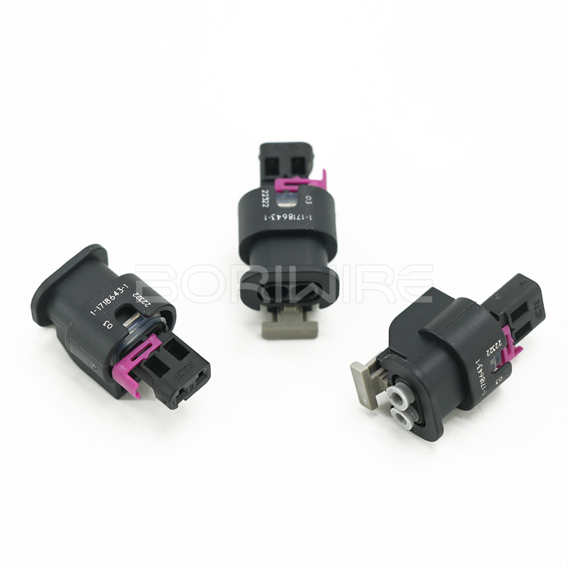 1-1703499-1 汽车碰撞传感器插头 2 针汽车连接器 1-1718643-1