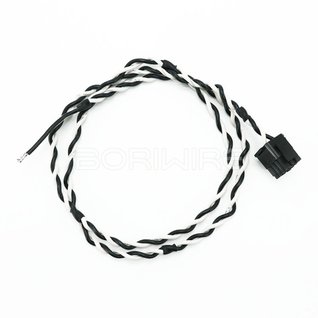 3 Pin Connector 1-350766-9 to VH3.96-2P Internal Connection Wires Twist Wiring Harness with Round Terminal
