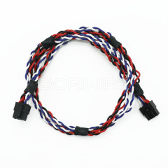 3 Pin Connector 1-350766-9 to VH3.96-2P Internal Connection Wires Twist Wiring Harness with Round Terminal