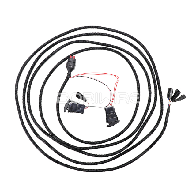 Agricultural Custom Wiring Harness Control Connection Cable Assembly From 776286-1to 282087-1/282104-1 with On/off Switch
