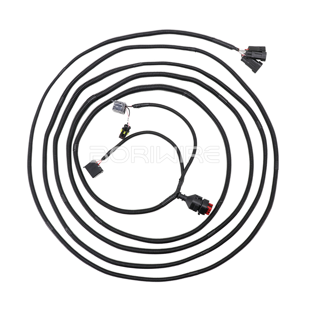 Agricultural Custom Wiring Harness Control Connection Cable Assembly From 776286-1to 282087-1/282104-1 with On/off Switch