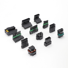 连接器制造商供应各种汽车防水连接器2P/3P/4P/6P公母对插头