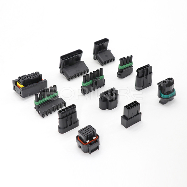 连接器制造商供应各种汽车防水连接器2P/3P/4P/6P公母对插头