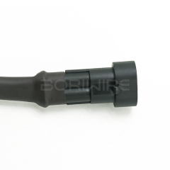 Custom 2 Pin Male Connector Housing With Fuse Holder 16 Gauge PVC Sleeve Wire Cable Harness