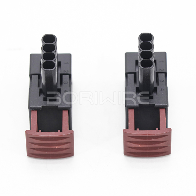 汽车4针外壳线束公连接器1-967059-1