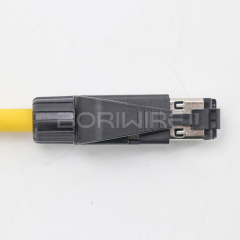 Custom Two-Piece Backshell Connector 3-Pin Plug Ethernet Signal Cable Wiring Harness Kit with High Quality Customizable Features
