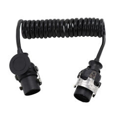 Custom Made Spiral Cable Coiled Cord Connecting Truck Cabin and Trailer