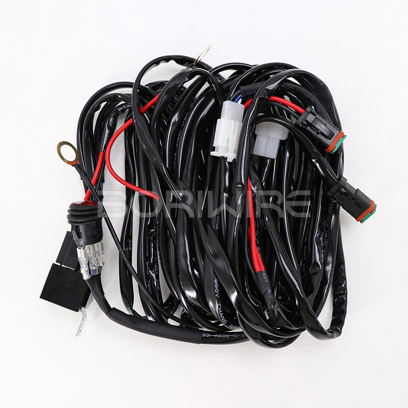 One-to-two Automotive LED Spotlight Strip Light High-power Wiring Harness SUV Dome Light Controller Relay Auto Wire Harness