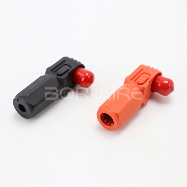 High Current 6mm/8mm/12mm Male Plug  Busbar Lug Socket Connector with Press-to-Release Lock for HV EV