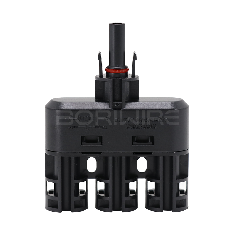 T型4通一分三换接光伏连接器