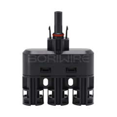 T型4通一分三换接光伏连接器