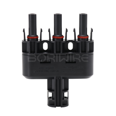 T型4通一分三换接光伏连接器