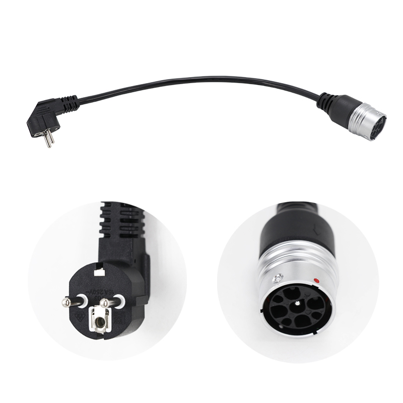 Factory-customized Power Cable Connection for New Energy Electric Vehicles: 9-core European Standard Female Plug Wiring Harness