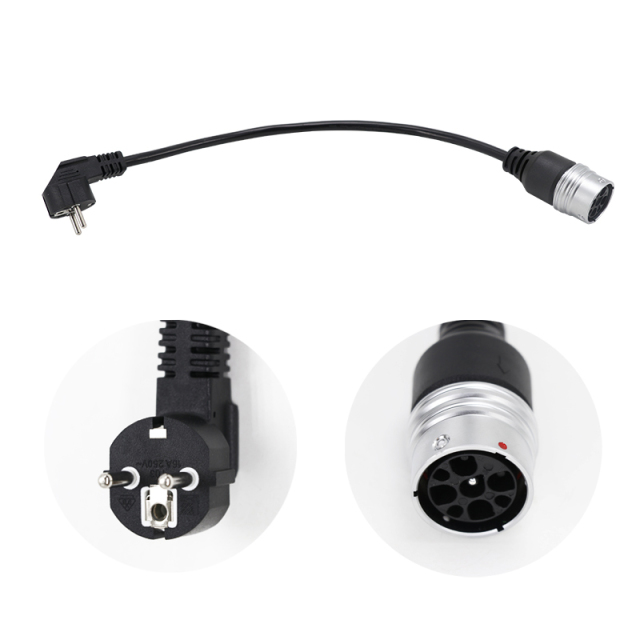 Factory-customized Power Cable Connection for New Energy Electric Vehicles: 9-core European Standard Female Plug Wiring Harness