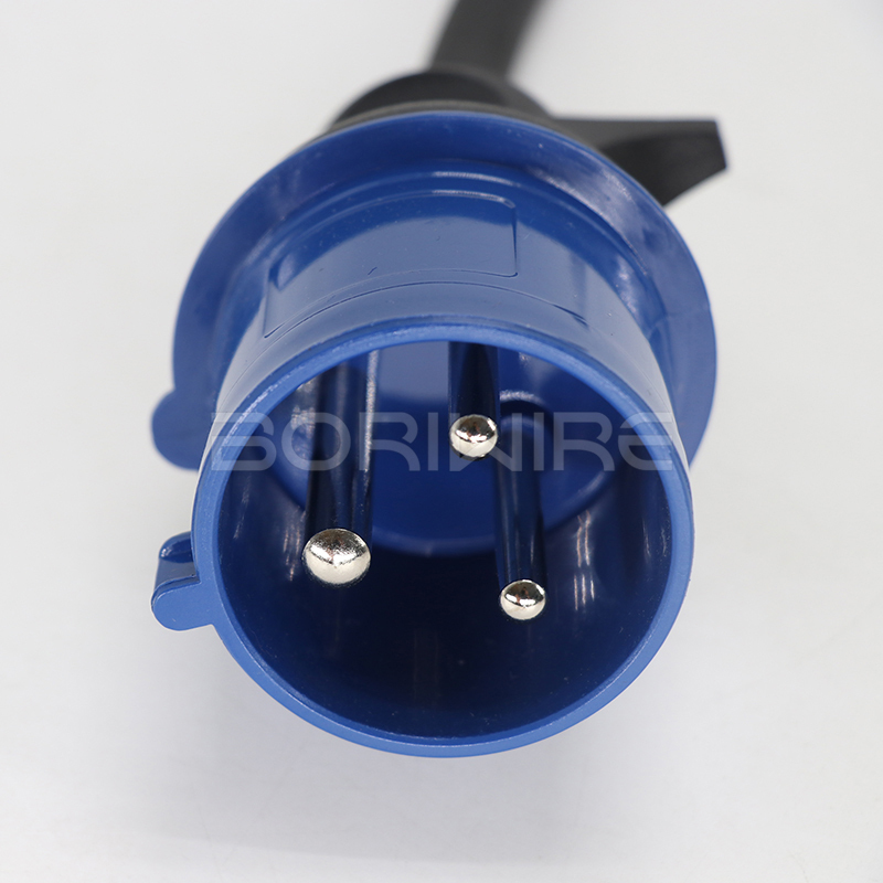 Customized New Energy Electric Vehicle Charging Cable Plug with Cover European Standard Female Plug Power Charging Cable