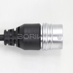 Factory-customized Power Cable Connection for New Energy Electric Vehicles: 9-core European Standard Female Plug Wiring Harness