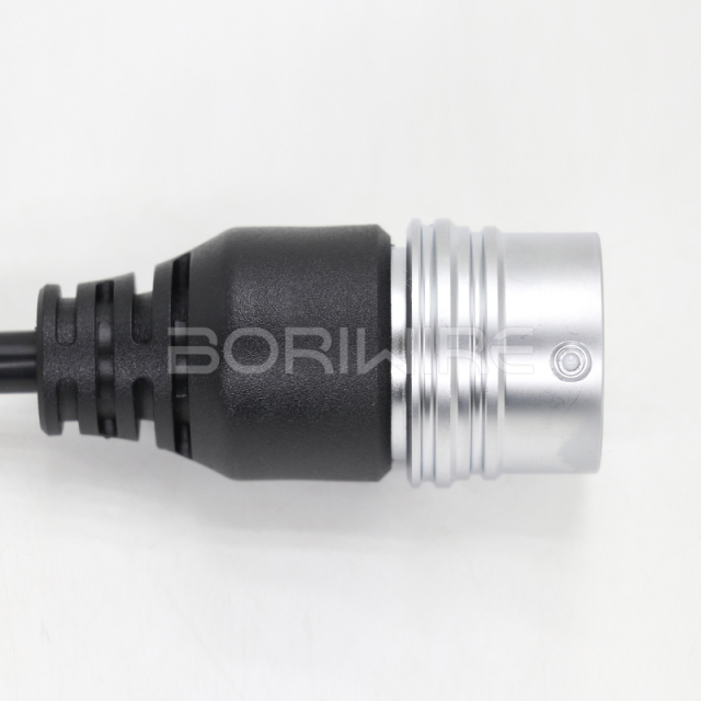 Factory-customized Power Cable Connection for New Energy Electric Vehicles: 9-core European Standard Female Plug Wiring Harness