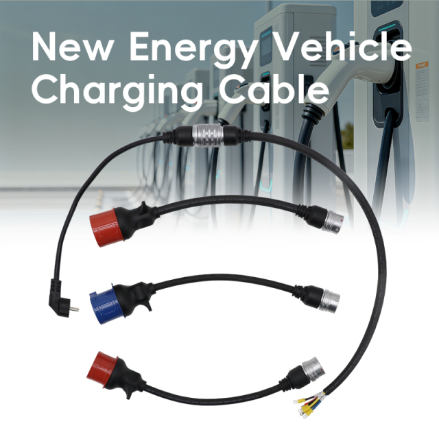 New Energy Electric Vehicle Charging Cable, Portable Charging Pile Connection Cable, Custom Wiring Harness