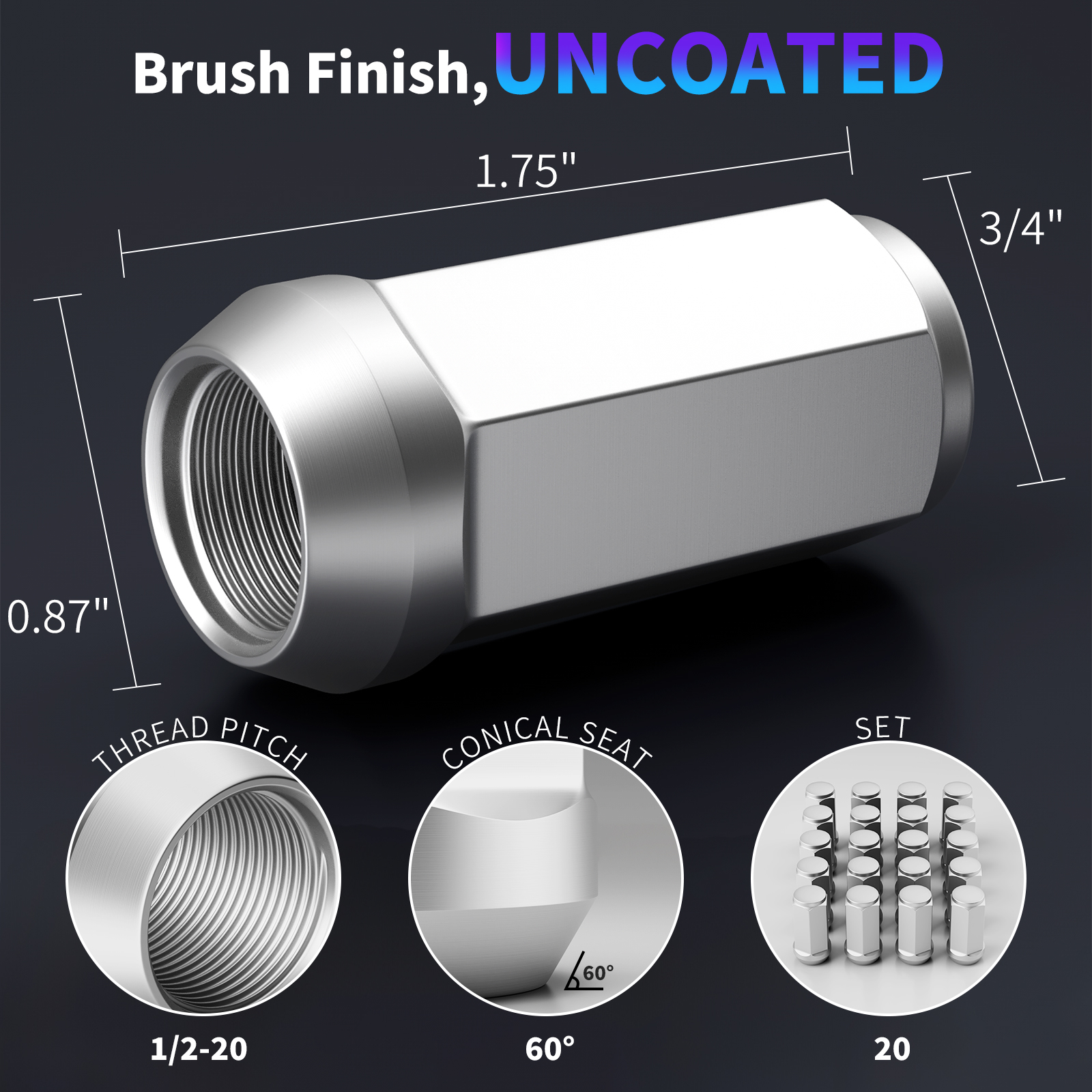 Titanium Lug Nuts 1/2-20
1/2-20 lug nuts
1/2 20 lug nuts
1/2 x 20 lug nuts
lug nuts 1/2-20
1/2x20 lug nuts
1/2 lug nuts
1/2 x 20 lug nut