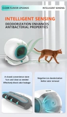 Cat Toilet With Self-cleaning Automatic Litter Box Open Cat Litter Tray with Long Battery Life,Fatali Medical equipment
