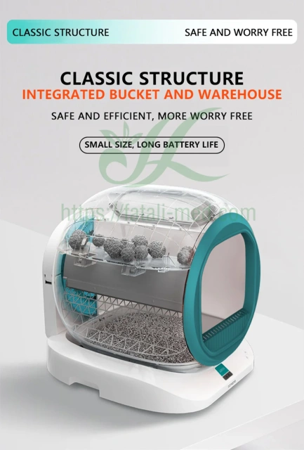 Cat Toilet With Self-cleaning Automatic Litter Box Open Cat Litter Tray with Long Battery Life,Fatali Medical equipment