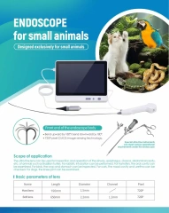 Portable Veterinary Endoscope for Urethra Bladder Bronchoscopy or Laryngoscope for ENT Colonoscopy,Fatali Medical equipment