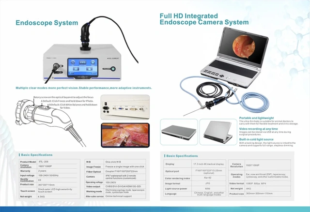 Portable Reusable 4K Endoscope for ENT Abdomen and Thoracic Cavity Inspections,Fatali Medical equipment