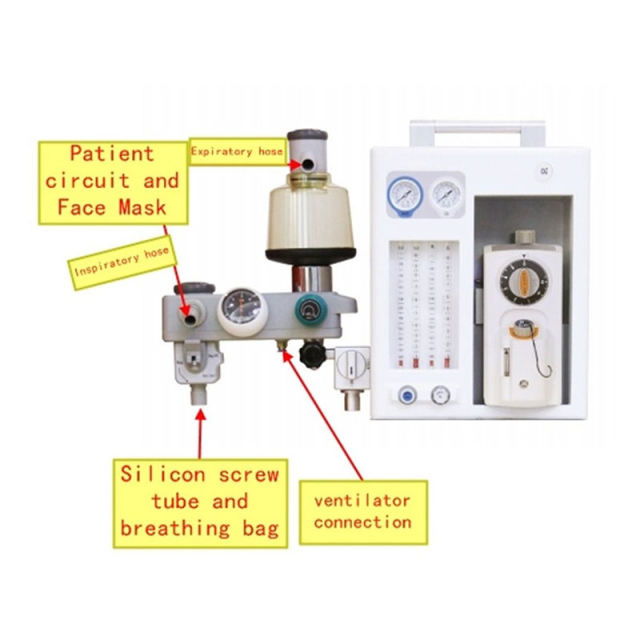 Anesthesia Machine with Trolley Portable Anesthesia Oxygen Concentrator,Fatali Medical equipment