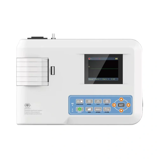 7 Inch LCD Touch Screen Three Channel Portable 12 Lead Electrocardiograph (ECG) Machine,Fatali Medical equipment