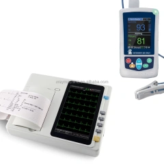 7 Inch LCD Touch Screen Three Channel Portable 12 Lead Electrocardiograph (ECG) Machine,Fatali Medical equipment