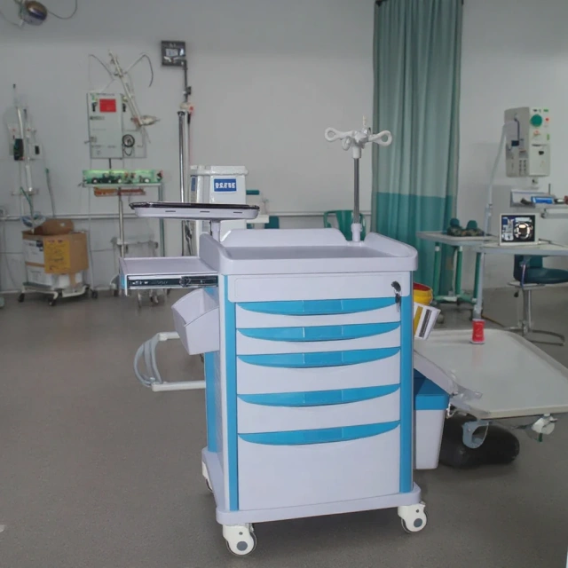 Medical Trolley ABS with Lockers / Medicine Storage Cabinets,Fatali Medical equipment