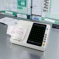 7 Inch LCD Touch Screen Three Channel Portable 12 Lead Electrocardiograph (ECG) Machine,Fatali Medical equipment